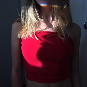 Brandy Melville Red Tube top